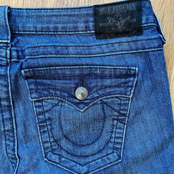True Religion Women's Blue Jeans Boot Cut Made in USA Size 34 - Picture 5 of 9